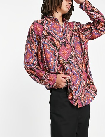 
						Camasa Oversize Reclaimed Vintage, mix culori