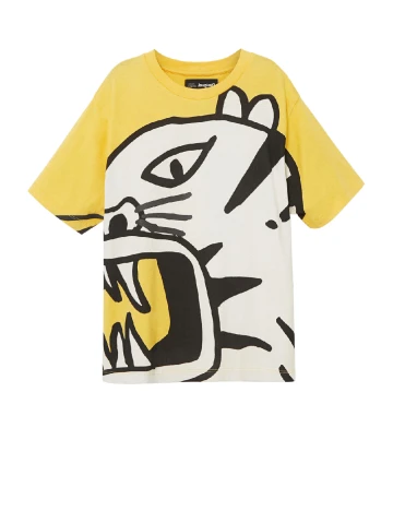 Tricou Desigual, galben Galben