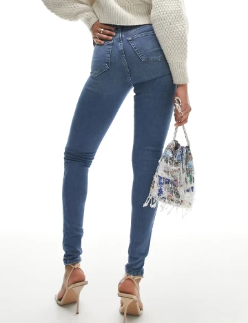 Blugi Top Shop, albastru Albastru