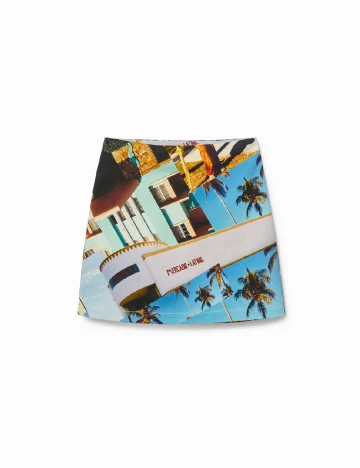 Fusta Desigual, mix culori Mix culori