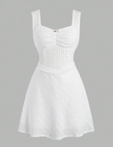 Rochie scurta SHEIN, alb