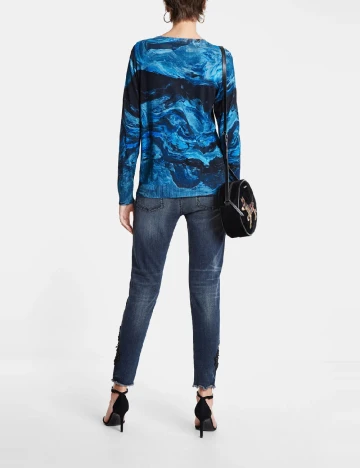 Bluza Desigual, albastru Albastru