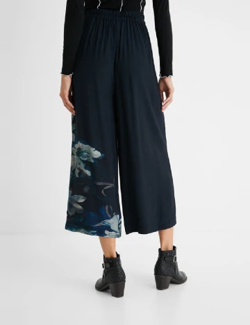 Pantaloni Desigual, albastru Albastru