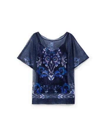 Tricou Desigual, bleumarin Albastru