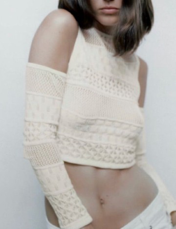 Top Zara, crem