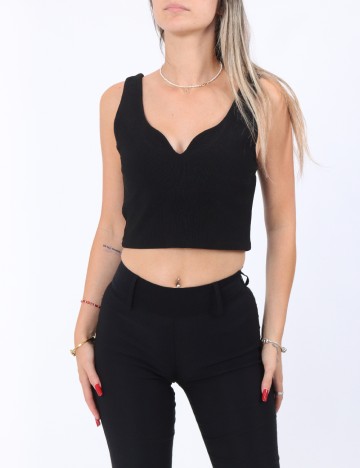 
						Top Zara, negru