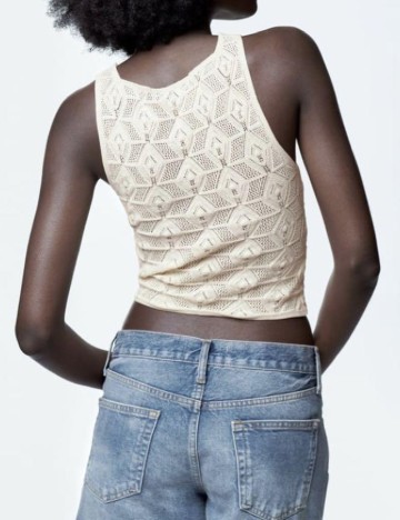 Top Zara, crem