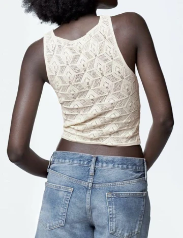 Top Zara, crem Crem