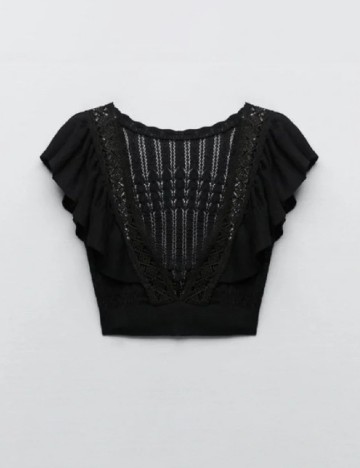 Top Zara, negru