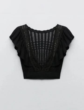 Top Zara, negru Negru
