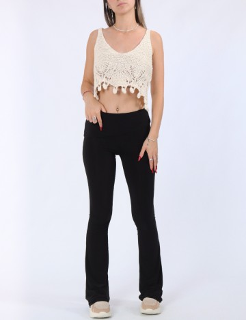 Top Zara, ecru