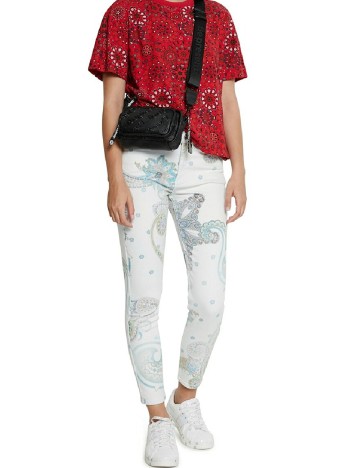 
						Blugi Desigual, alb
