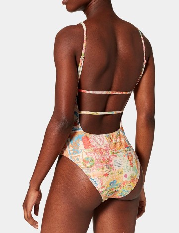 
						Costum de baie Desigual, mix culori