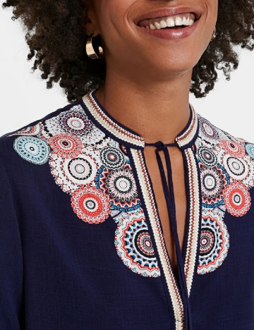 Bluza Desigual, bleumarin Albastru