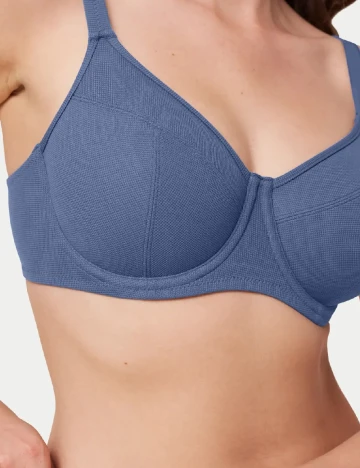 Sutien de baie Triumph, albastru Albastru