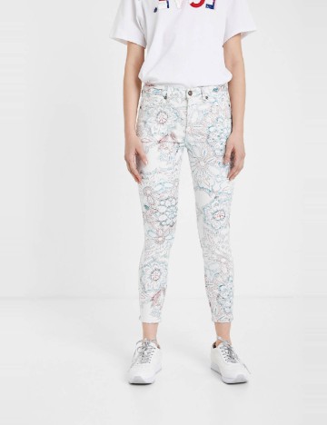 
						Blugi Desigual, alb