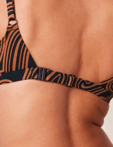 Sutien de baie Triumph, maro/negru Maro