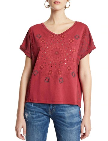
						Tricou Desigual, rosu