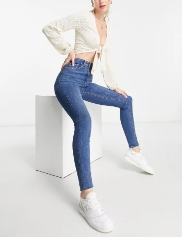 Blugi ASOS, albastru Albastru