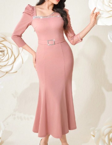 
						Rochie lunga SHEIN, roz