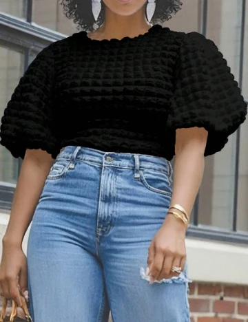Bluza SHEIN CURVE, negru Negru