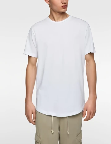 Tricou Zara, alb Alb