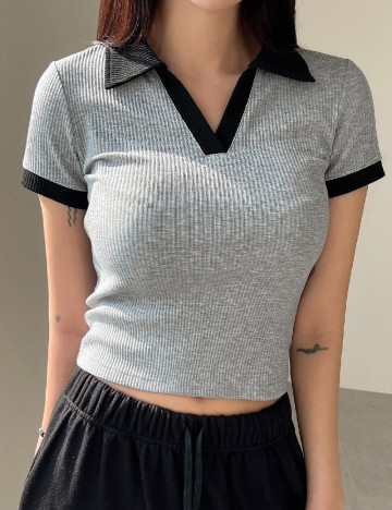 
						Top Dazy, negru/gri