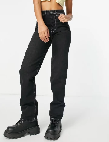 Blugi Top Shop, negru Negru