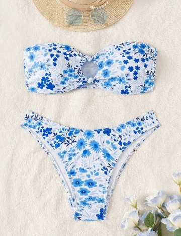 Costum de baie SHEIN, floral Floral print