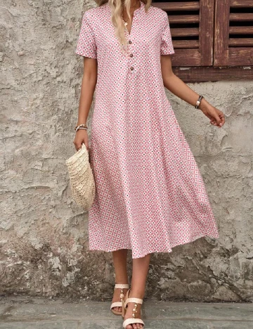 Rochie medie Emery Rose, roz Roz