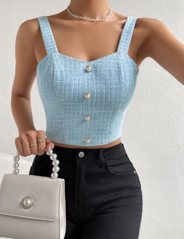 
						Top SHEIN, albastru