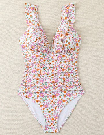 
						Costum de baie SHEIN, floral