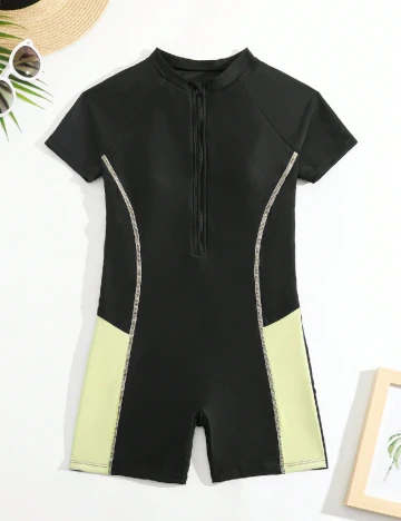 Costum de baie Shein Kids, negru Negru