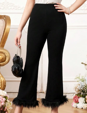 Pantaloni Shein Kids, negru