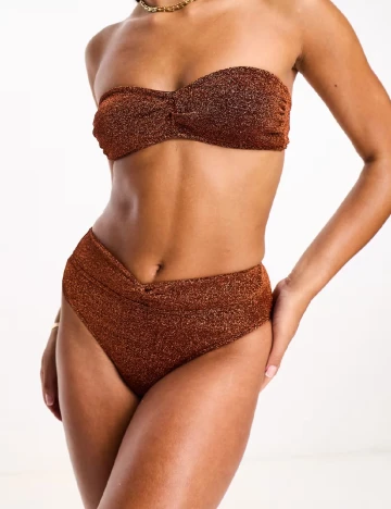 Chilot de  baie Miss Selfridge, maro Maro