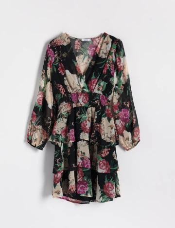 Rochie scurta Reserved, floral print Floral print