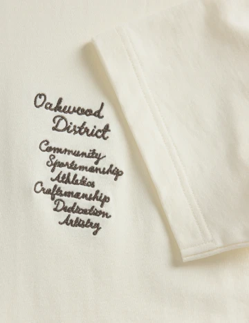 Tricou Reserved, ecru
