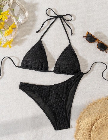 
						Costum de baie SHEIN, negru