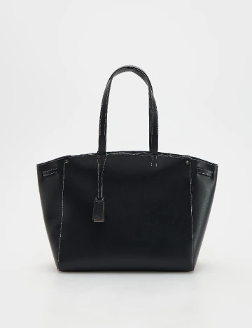 Geanta Reserved, negru Negru