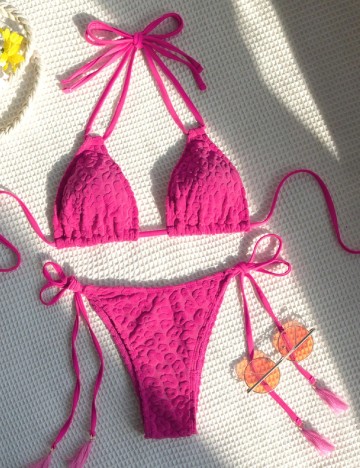 
						Costum de baie SHEIN, roz