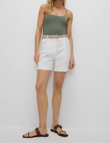 Pantaloni scurti Reserved, alb Alb