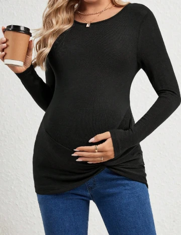 Bluza SHEIN Maternity, negru Negru