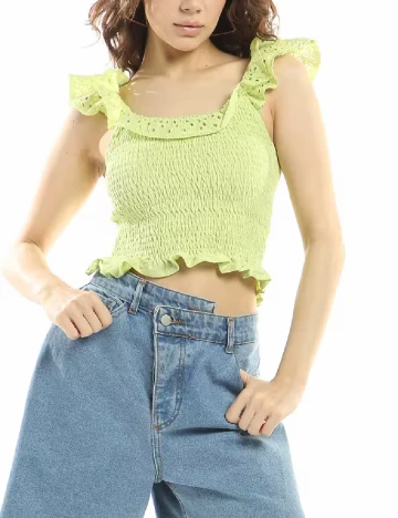 Top Miss Selfridge, verde Verde
