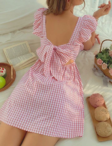 Rochie scurta SHEIN, roz