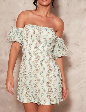Rochie scurta PRETTYLITTLETHING, verde
