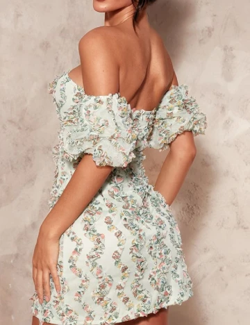 Rochie scurta PRETTYLITTLETHING, verde