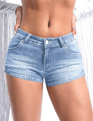 Pantaloni scurti SHEIN, albastru