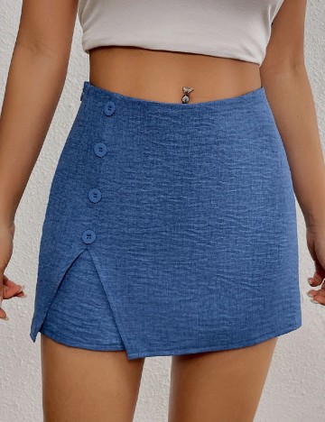 
						Fusta pantalon SHEIN, albastru