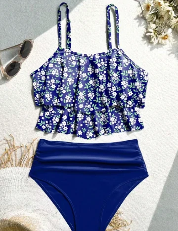 Costum de baie SHEIN, albastru