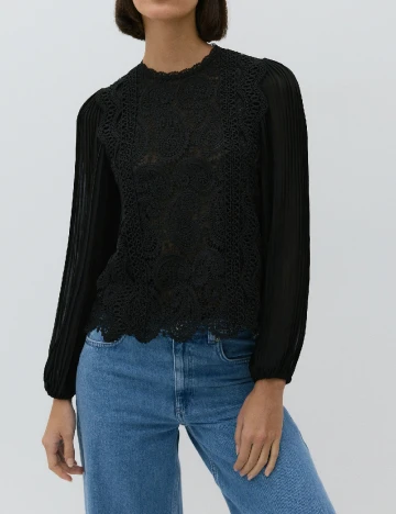Bluza Reserved, negru Negru